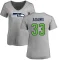 Women's Jamal Adams Name & Number Slim Fit T-Shirt - Ash