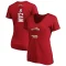 Women's Jamal Cain Cardinal Backer T-Shirt -