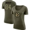 Women's Ja'Marcus Bradley Legend Salute to Service Scoop Neck T-Shirt - Olive