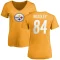 Women's Ja'Marcus Bradley Name & Number Slim Fit T-Shirt - Gold