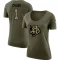 Women's Ja'Marr Chase Legend Salute to Service Scoop Neck T-Shirt - Olive