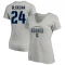 Women's Jamie Oleksiak Name & Number Lockup T-Shirt - Gray