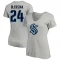 Women's Jamie Oleksiak Name & Number V-Neck T-Shirt - Gray