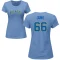 Women's Janson Junk Name & Number T-Shirt - Light Blue