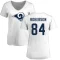 Women's Jaquarii Roberson Name & Number Slim Fit T-Shirt - White