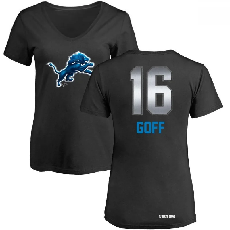 Jared Goff Midnight Mascot T-Shirt - Black - Tshirtsedge