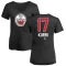 Women's Jari Kurri Name and Number Banner Wave V-Neck T-Shirt - Black