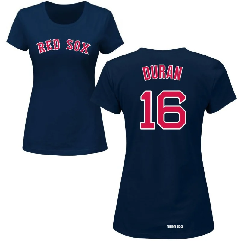 Jarren Duran Name & Number T-Shirt - Navy - Tshirtsedge