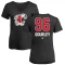 Women's Jarrod Gourley Name and Number Banner Wave V-Neck T-Shirt - Black