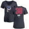 Women's Jason Bay Name and Number Banner Wave V-Neck T-Shirt - Navy