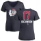 Women's Jason Dickinson Name and Number Banner Wave V-Neck T-Shirt - Navy