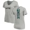 Women's Jason Kelce Backer V-Neck T-Shirt - Ash