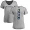 Women's Jason Peters Backer V-Neck T-Shirt - Ash