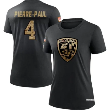 Women's Jason Pierre-Paul 2020 Salute To Service Performance T-Shirt -  Black - Tshirtsedge