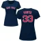 Women's Jason Varitek Name & Number T-Shirt - Navy