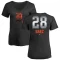 Women's Javier Baez Midnight Mascot V-Neck T-Shirt - Black