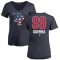 Women's Javy Guerra Name and Number Banner Wave V-Neck T-Shirt - Navy