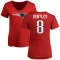 Women's Ja'Whaun Bentley Name & Number Slim Fit T-Shirt - Red