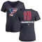 Women's Jay Bouwmeester Name and Number Banner Wave V-Neck T-Shirt - Navy