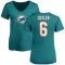 Women's Jay Cutler Name & Number Slim Fit T-Shirt - Aqua