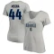 Women's Jaycob Megna Name & Number Lockup T-Shirt - Gray