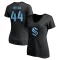 Women's Jaycob Megna Name & Number T-Shirt - Black