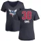 Women's Jaylen Sims Name and Number Banner Wave V-Neck T-Shirt - Navy