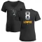 Women's Jed Lowrie Midnight Mascot V-Neck T-Shirt - Black