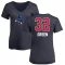 Women's Jeff Green Name and Number Banner Wave V-Neck T-Shirt - Navy