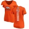 Women's Jeff Heuerman Backer Slim Fit T-Shirt - Orange