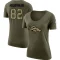 Women's Jeff Heuerman Legend Salute to Service Scoop Neck T-Shirt - Olive