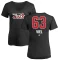 Women's Jeffrey Viel Name and Number Banner Wave V-Neck T-Shirt - Black