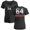 Women's Jerar Encarnacion Midnight Mascot V-Neck T-Shirt - Black