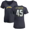 Women's Jeremiah Attaochu Name & Number Slim Fit V-Neck T-Shirt - Navy