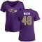 Women's Jeremiah Moon Name & Number Slim Fit T-Shirt - Purple