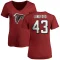 Women's Jeremy Langford Name & Number Slim Fit T-Shirt - Red