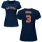 Women's Jeremy Pena Name & Number T-Shirt - Navy