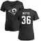 Women's Jerome Bettis Name & Number Slim Fit T-Shirt - Black