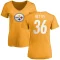 Women's Jerome Bettis Name & Number Slim Fit T-Shirt - Gold