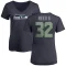 Women's Jerrick Reed II Name & Number Slim Fit T-Shirt - Navy