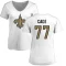 Women's Jerron Cage Name & Number Slim Fit T-Shirt - White