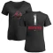 Women's Jerry Royster Midnight Mascot V-Neck T-Shirt - Black