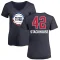 Women's Jerry Stackhouse Name and Number Banner Wave V-Neck T-Shirt - Navy