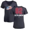 Women's Jesperi Kotkaniemi Name and Number Banner Wave V-Neck T-Shirt - Navy