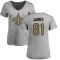 Women's Jesse James Name & Number Slim Fit T-Shirt - Ash