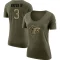 Women's Jessie Bates III Legend Salute to Service Scoop Neck T-Shirt - Olive