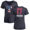 Women's Jim Fregosi Name and Number Banner Wave V-Neck T-Shirt - Navy