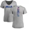 Women's Jim Kelly Backer V-Neck T-Shirt - Ash