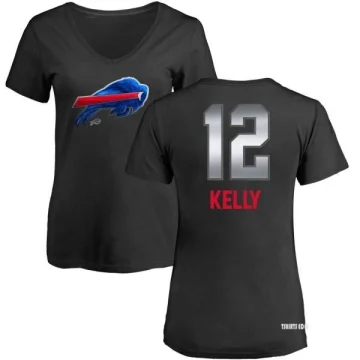 Women's Jim Kelly Midnight Mascot T-Shirt - Black - Tshirtsedge