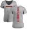 Women's Jim Plunkett Backer V-Neck T-Shirt - Ash